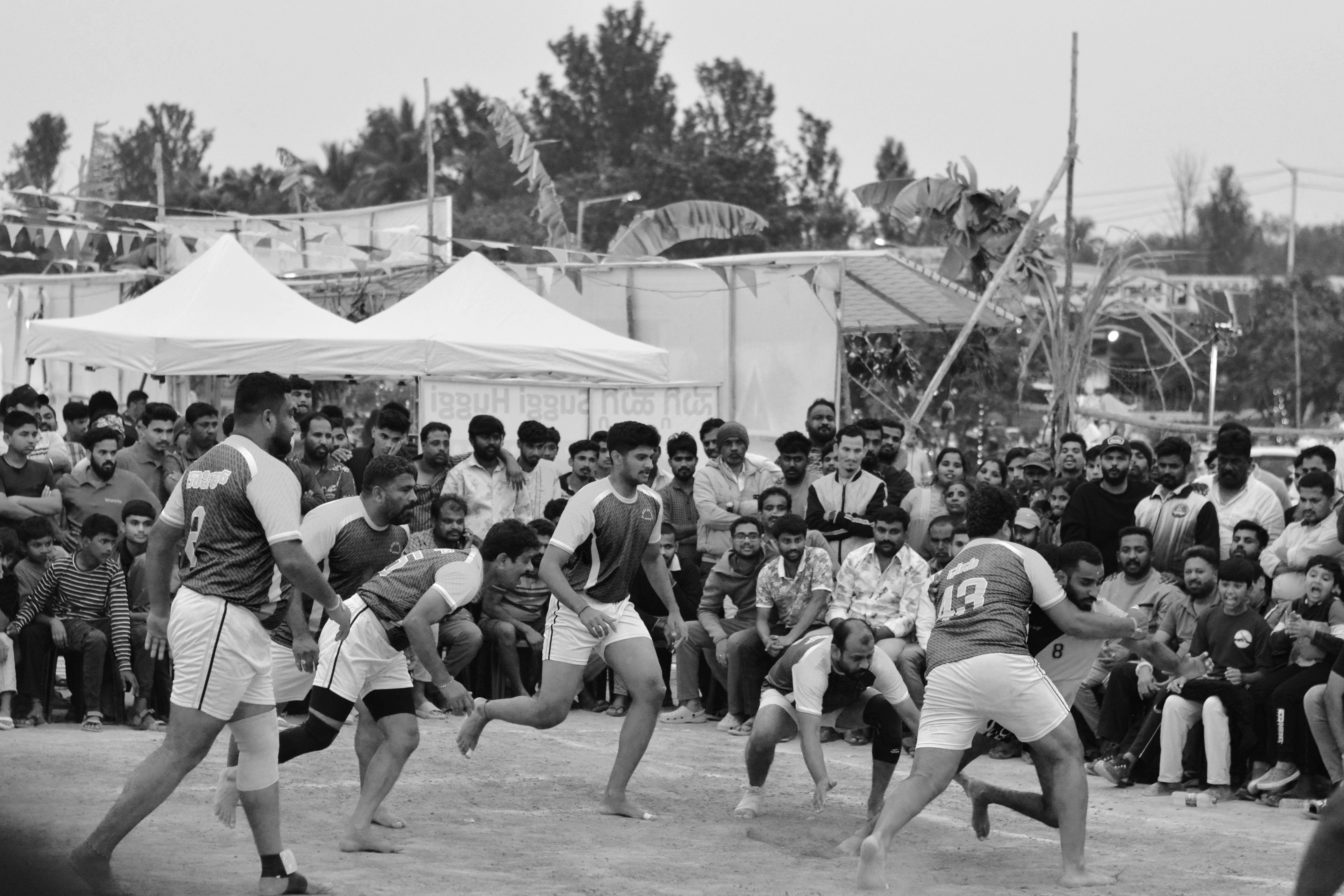 Kabaddi Tournament Mat and Athletes in Action